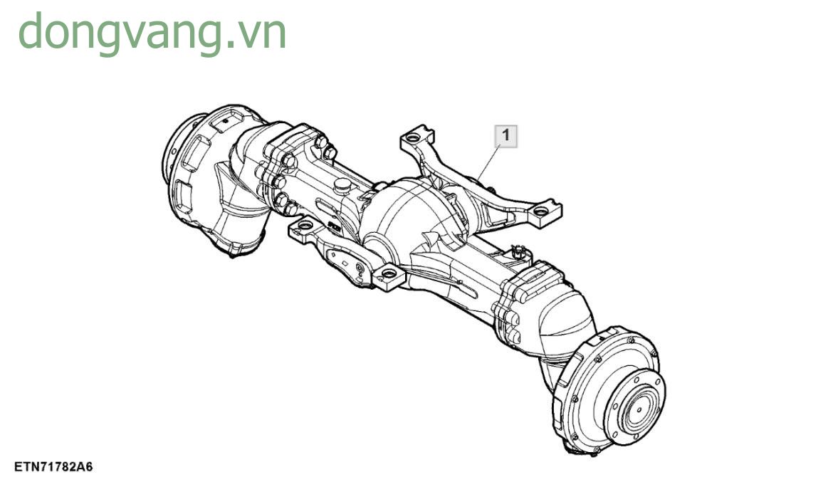 Front Axle Assembly, MFWD - ST846886